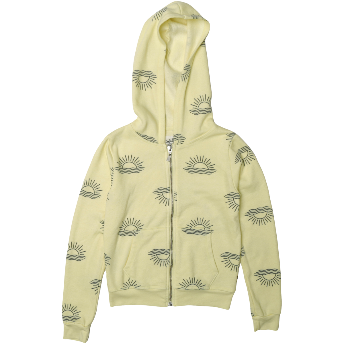 hooded zip sun jacket | yellow