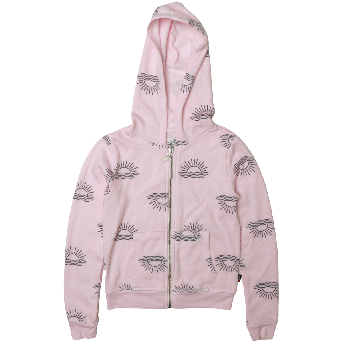 hooded zip sun jacket | brush pink