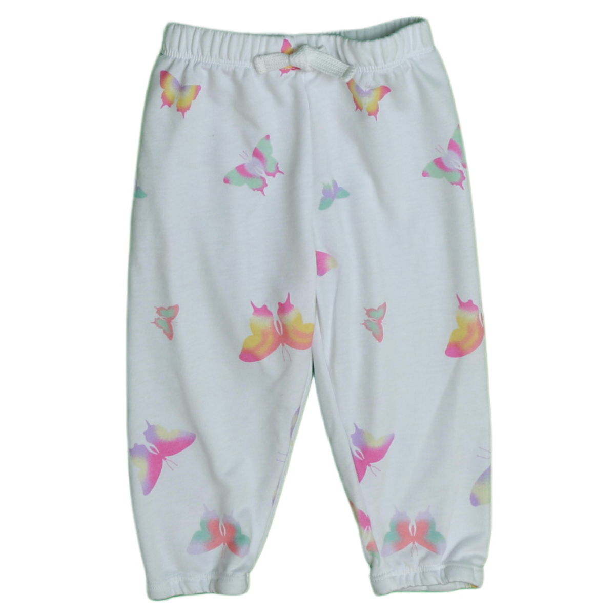 athletic butterfly sweatpant | white
