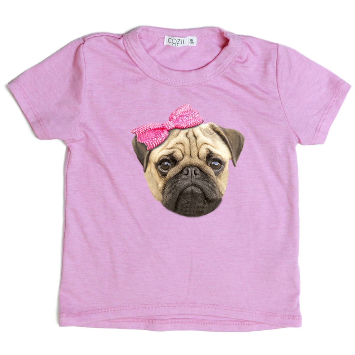 pug tee | pink