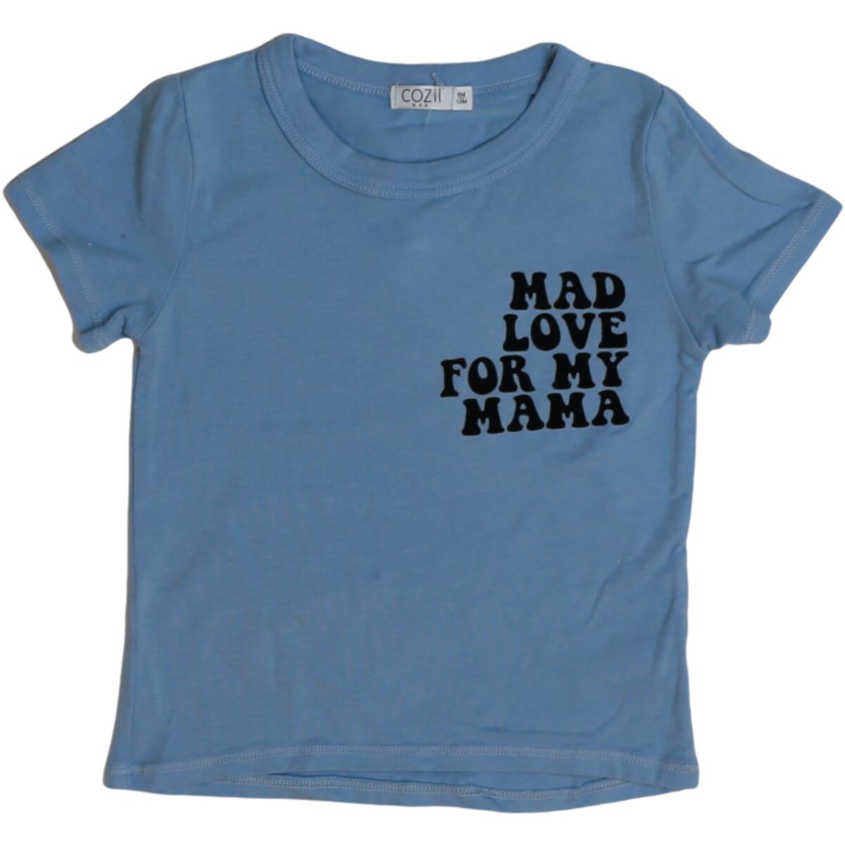 "mad love for my mama" tee | blue