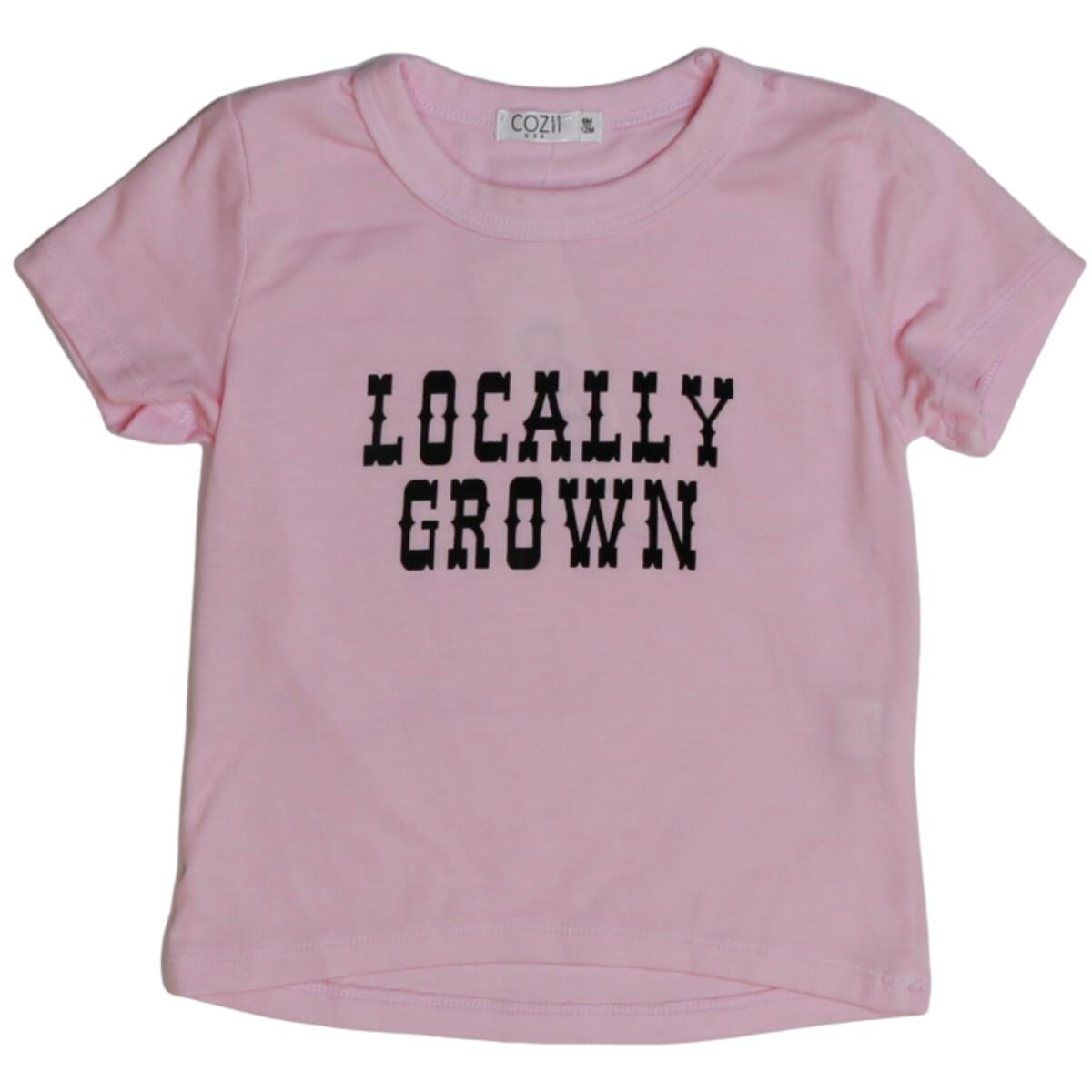 "locally grown" tee | pink