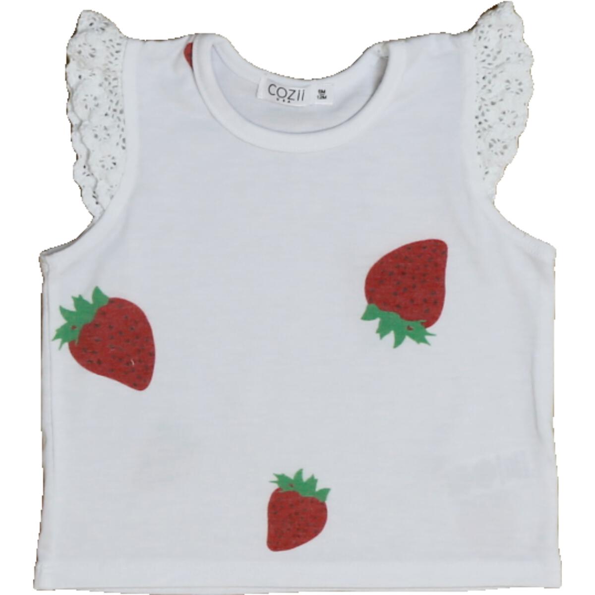 crochet sleeve tank | strawberry