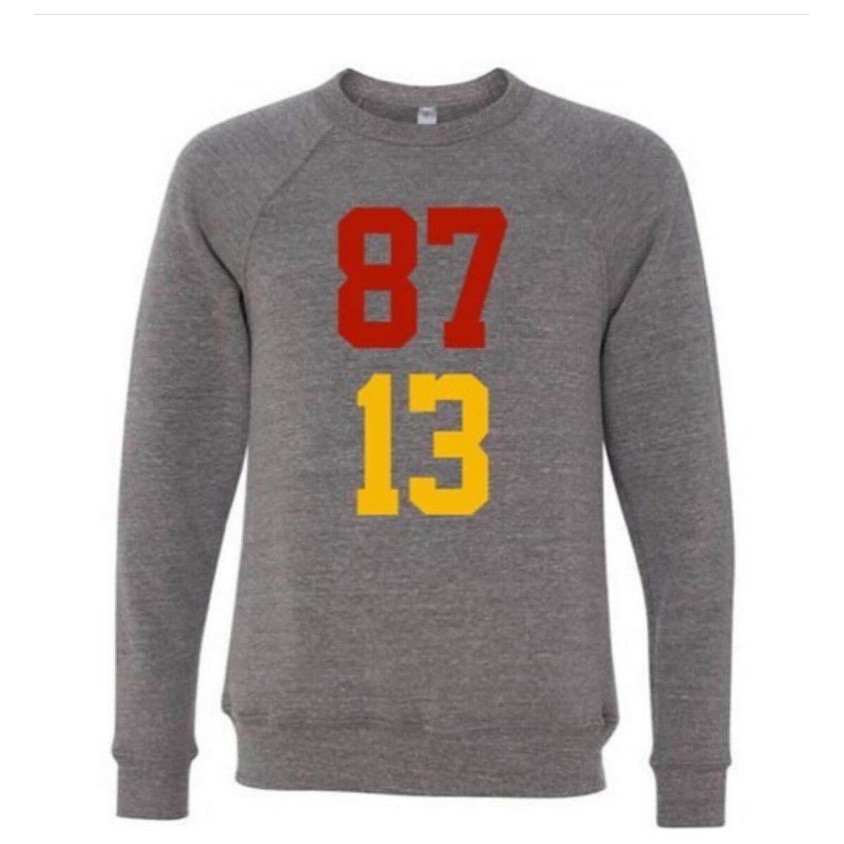 taylor's BF crewneck kids sweater | charcoal