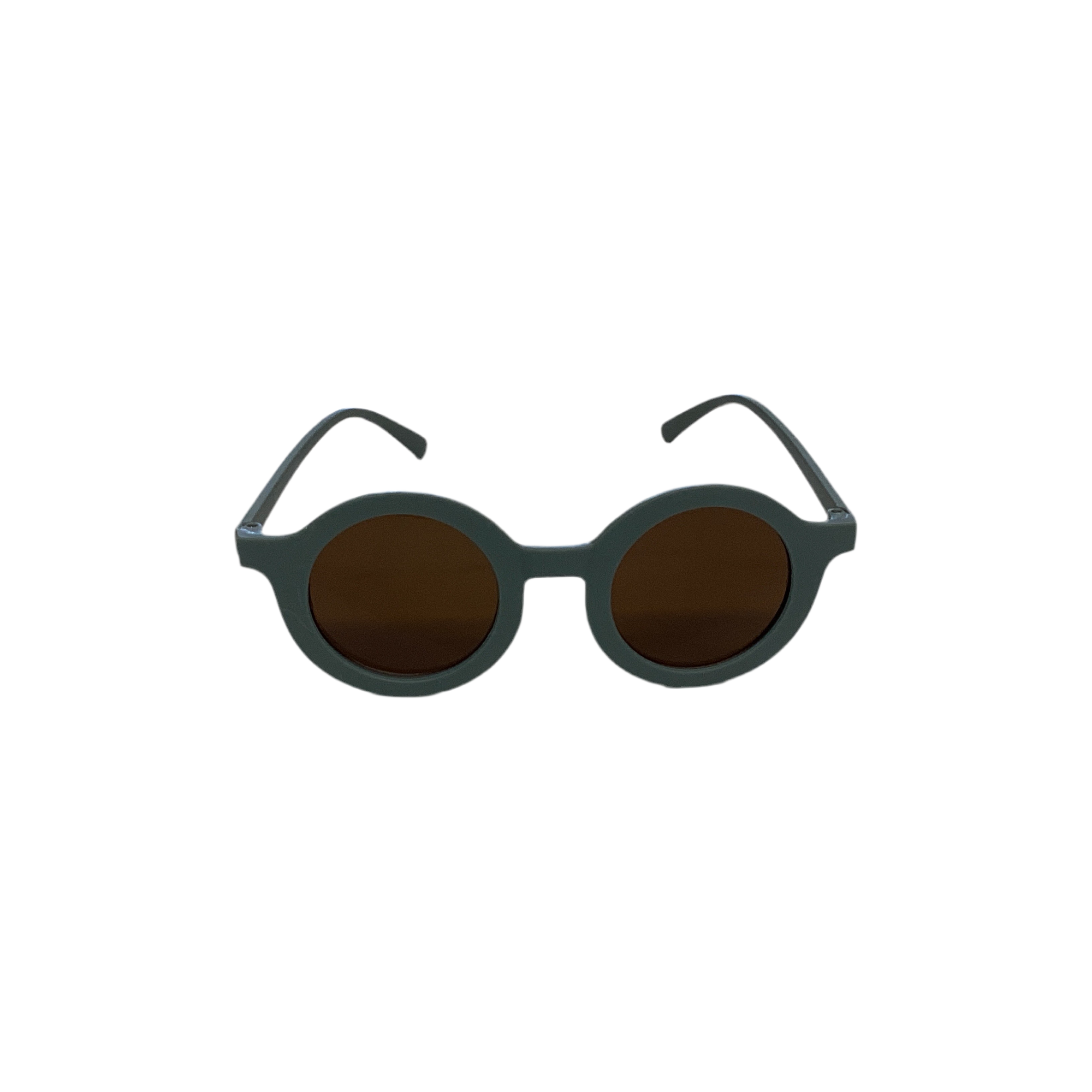 Round sunglasses in forest green
