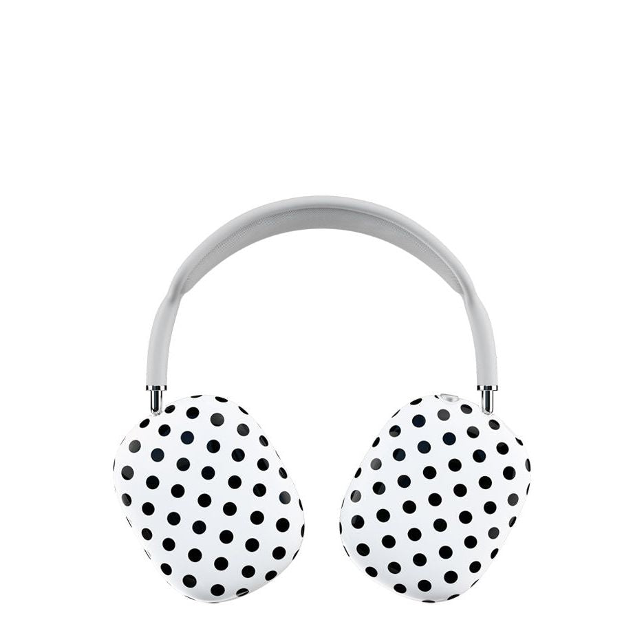 Polka Dot | White and Black Airpod Max Cover