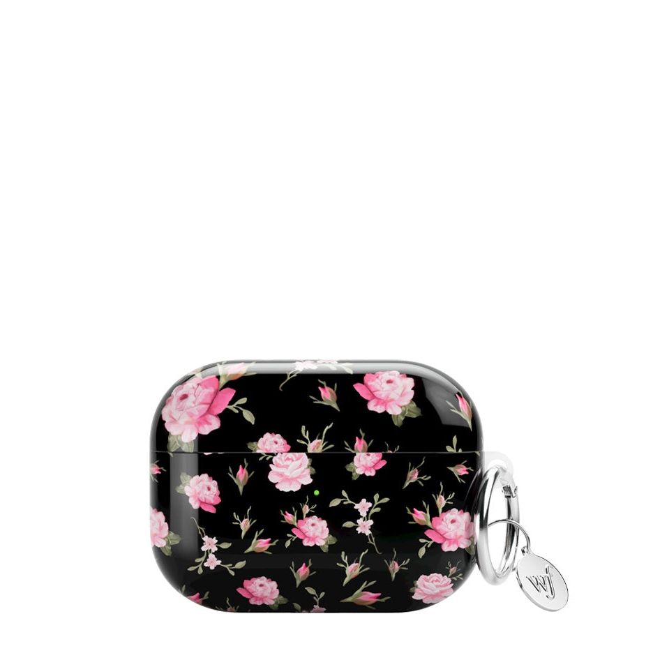 Black and Pink Floral AirPods