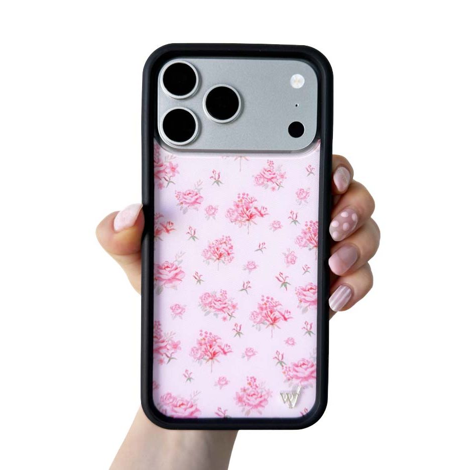 Forget Me Not Floral | Pink iPhone Case