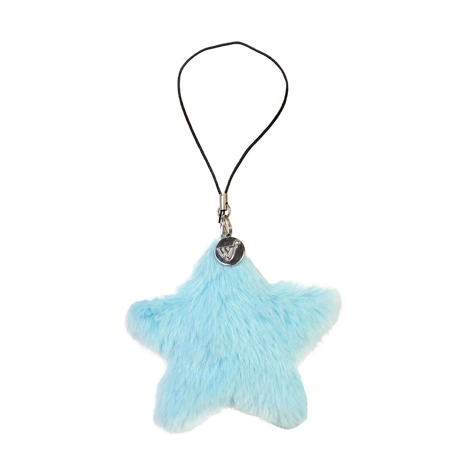 Fluffy Star Charm | Blue