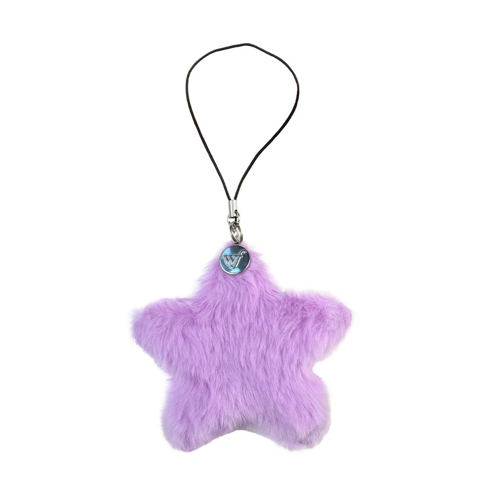 Fluffy Star Charm | Purple