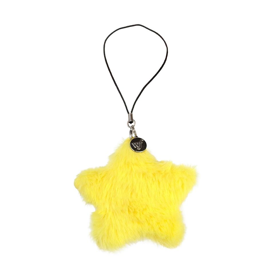 Fluffy Star Charm | Yellow