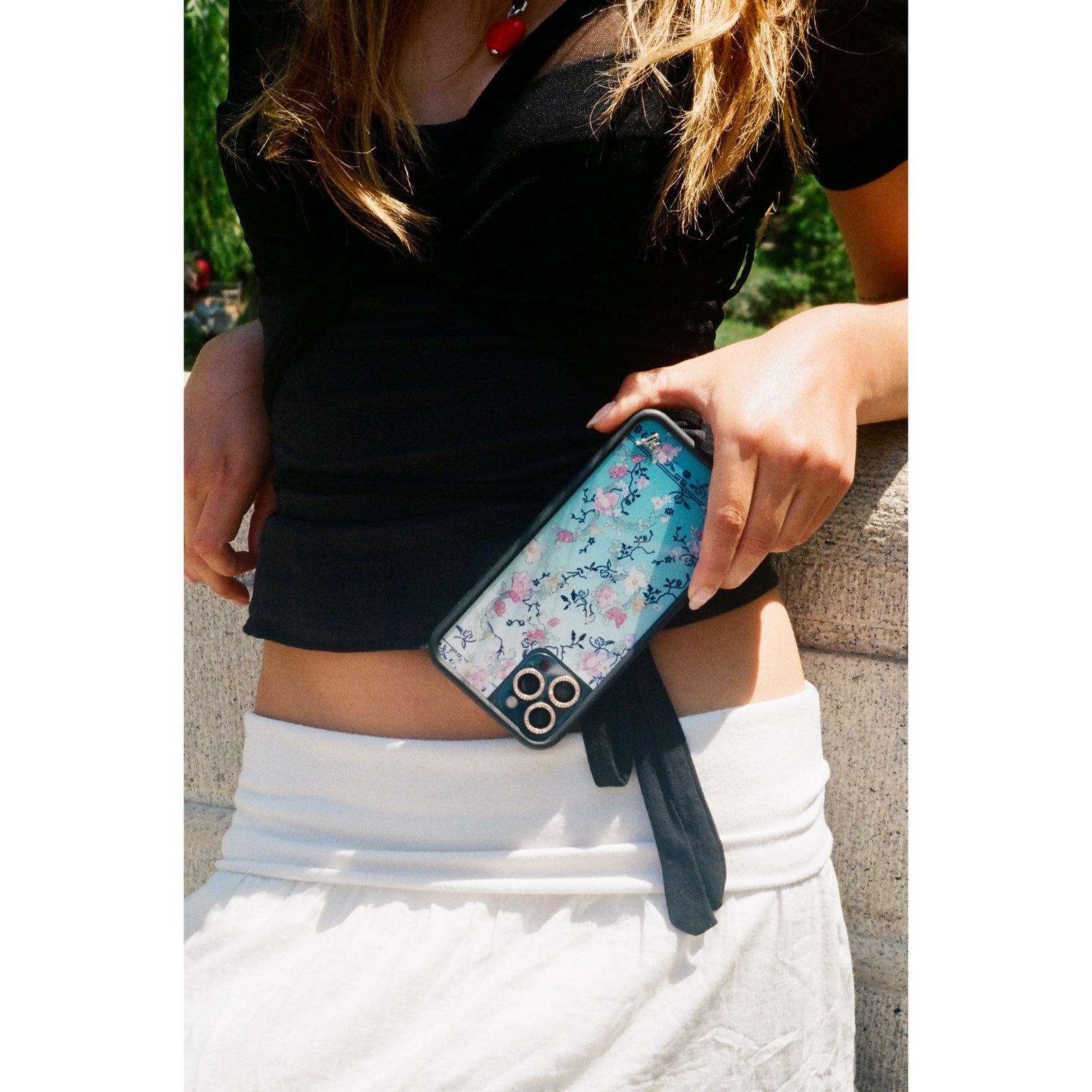 Gallery Girlie Blue iPhone Case