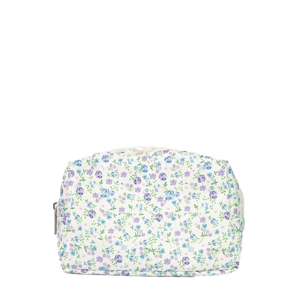 Lilac &amp; Blue Floral Perfect Pouch
