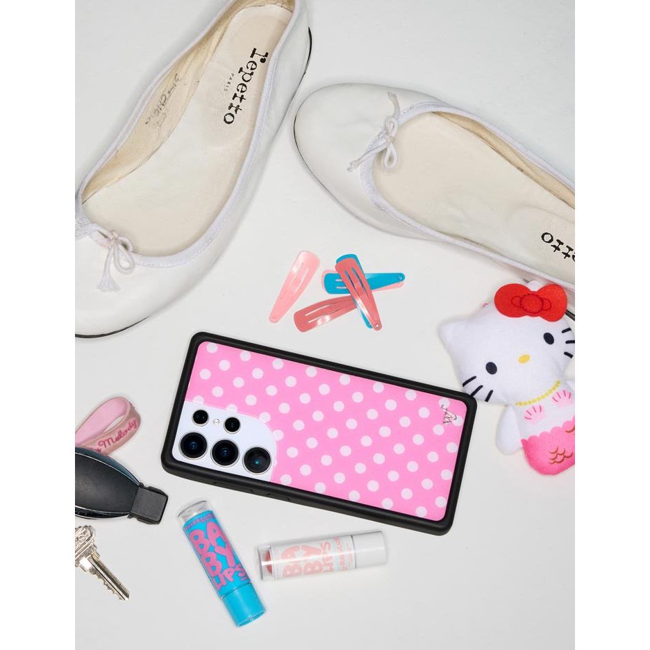 Polka Dot | Pink and White Samsung Galaxy Case