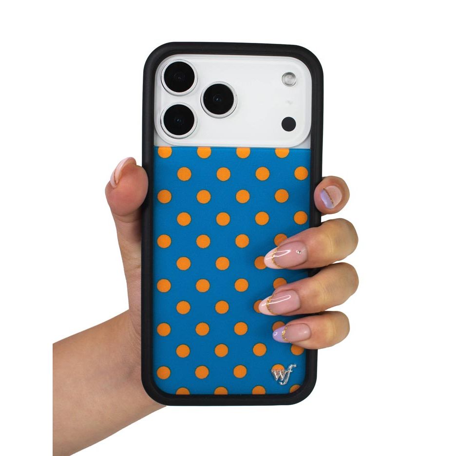 Polka Dot | Blue and Orange iPhone Case