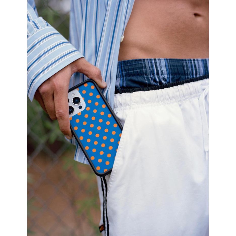 Polka Dot | Blue and Orange Samsung Galaxy Case