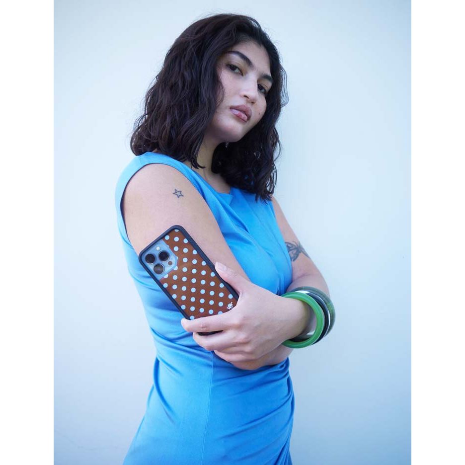 Polka Dot | Brown and Blue Samsung Galaxy Case