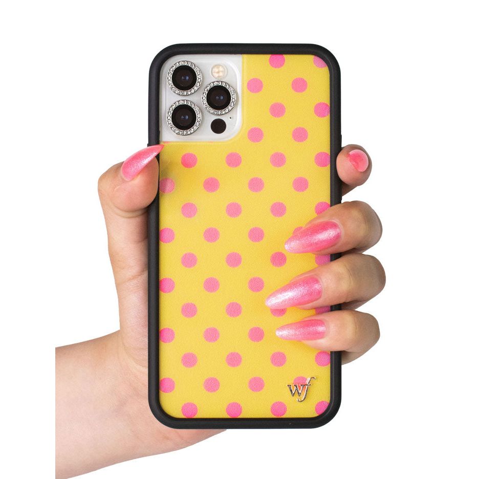 Polka Dot | Yellow and Pink iPhone Case