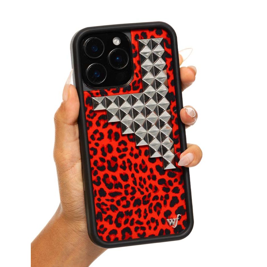 Red Meow Stud iPhone Case