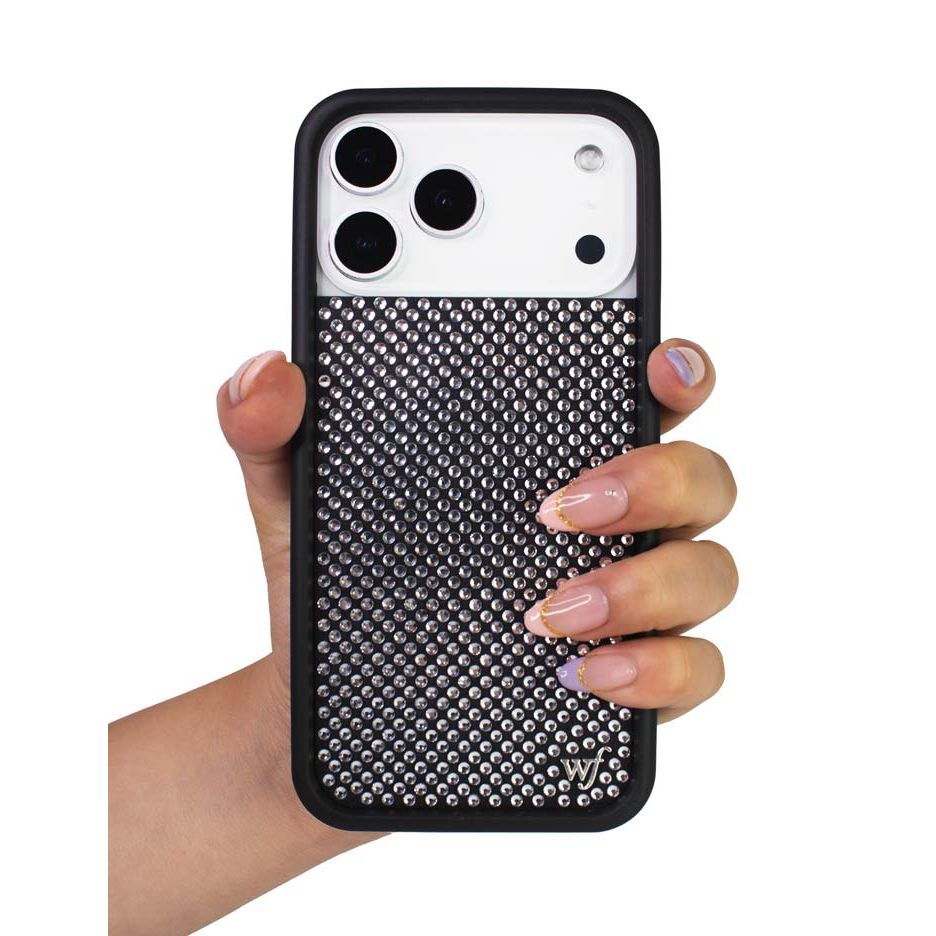 Rhinestone iPhone Case | White