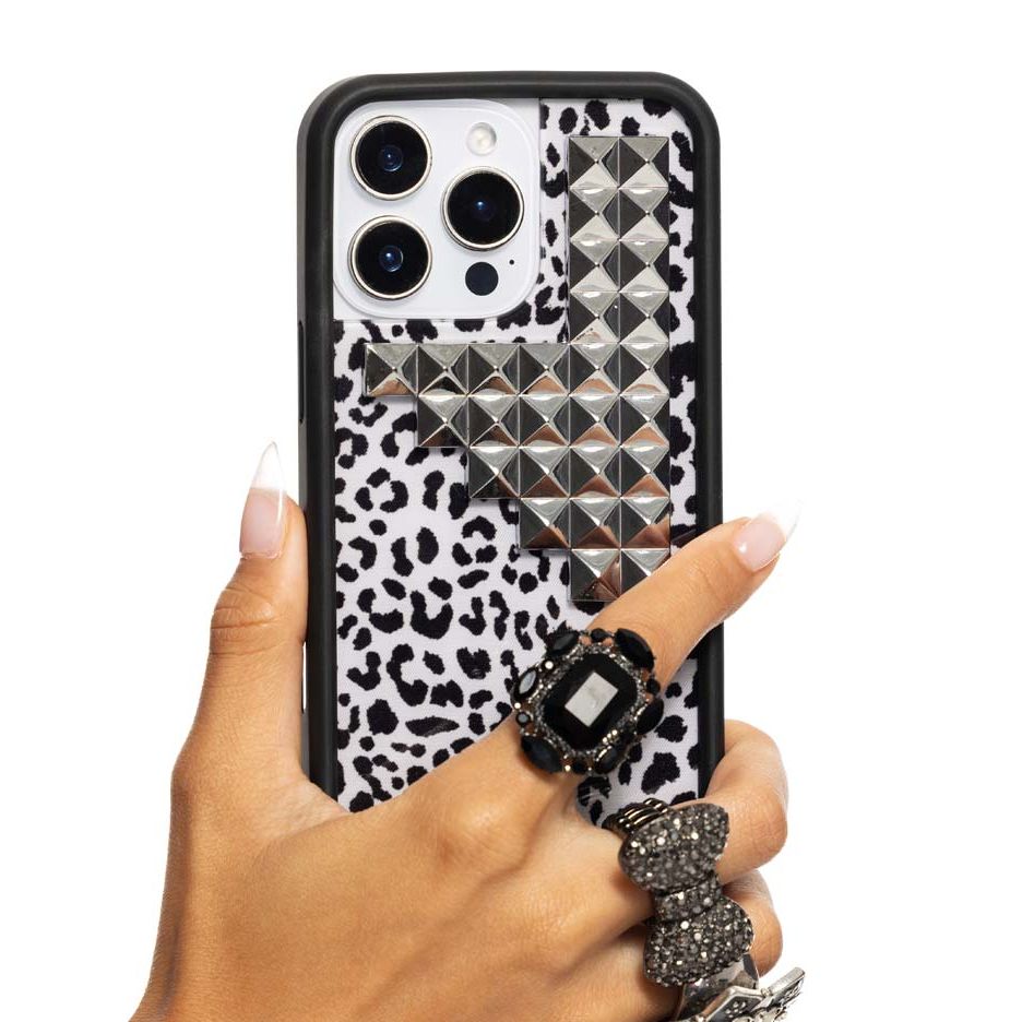 Snow Meow Stud iPhone Case