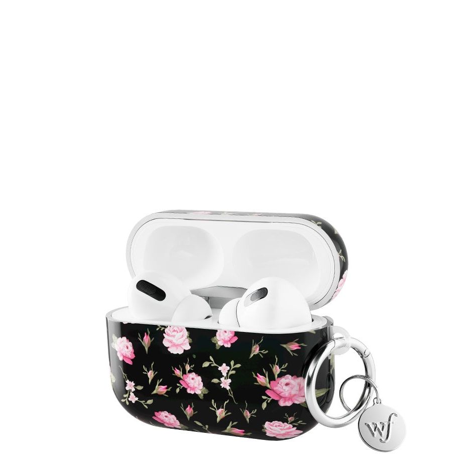 Black and Pink Floral AirPods