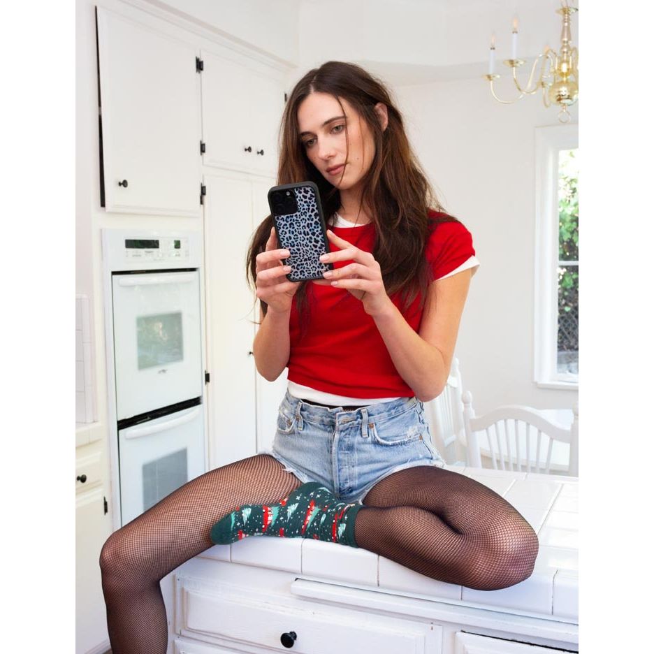 Meow | Blue iPhone Case