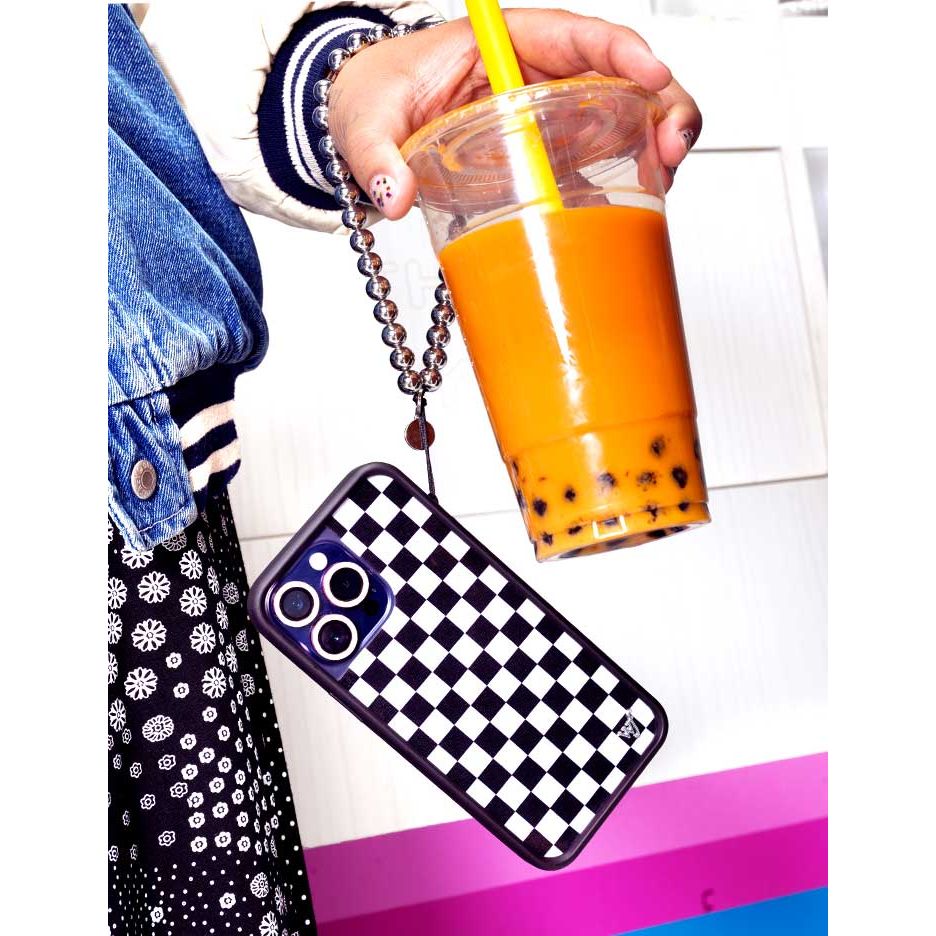 Checkers | Black iPhone Case