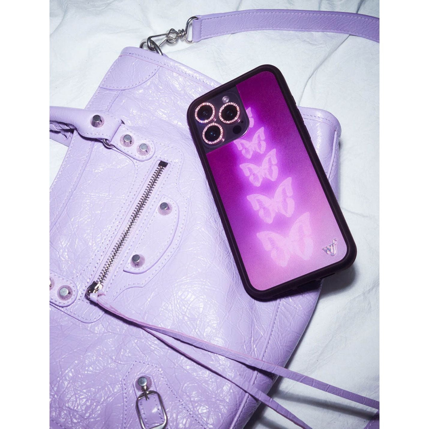 Neon Butterfly iPhone Case