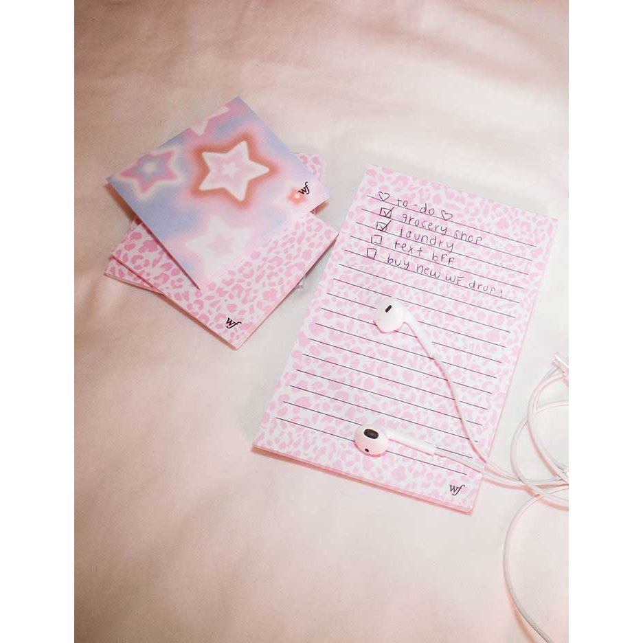 Pink Meow Sticky Notes