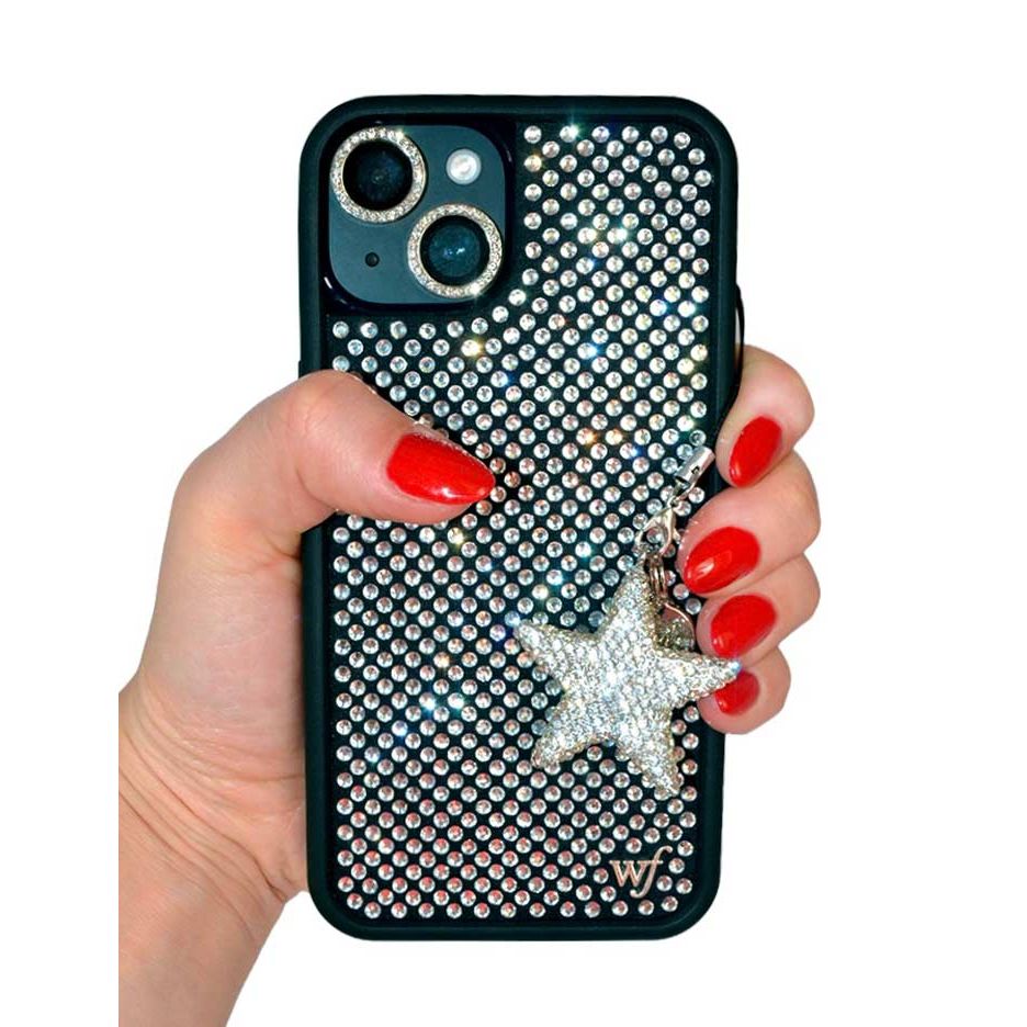 Rhinestone Star Charm | White