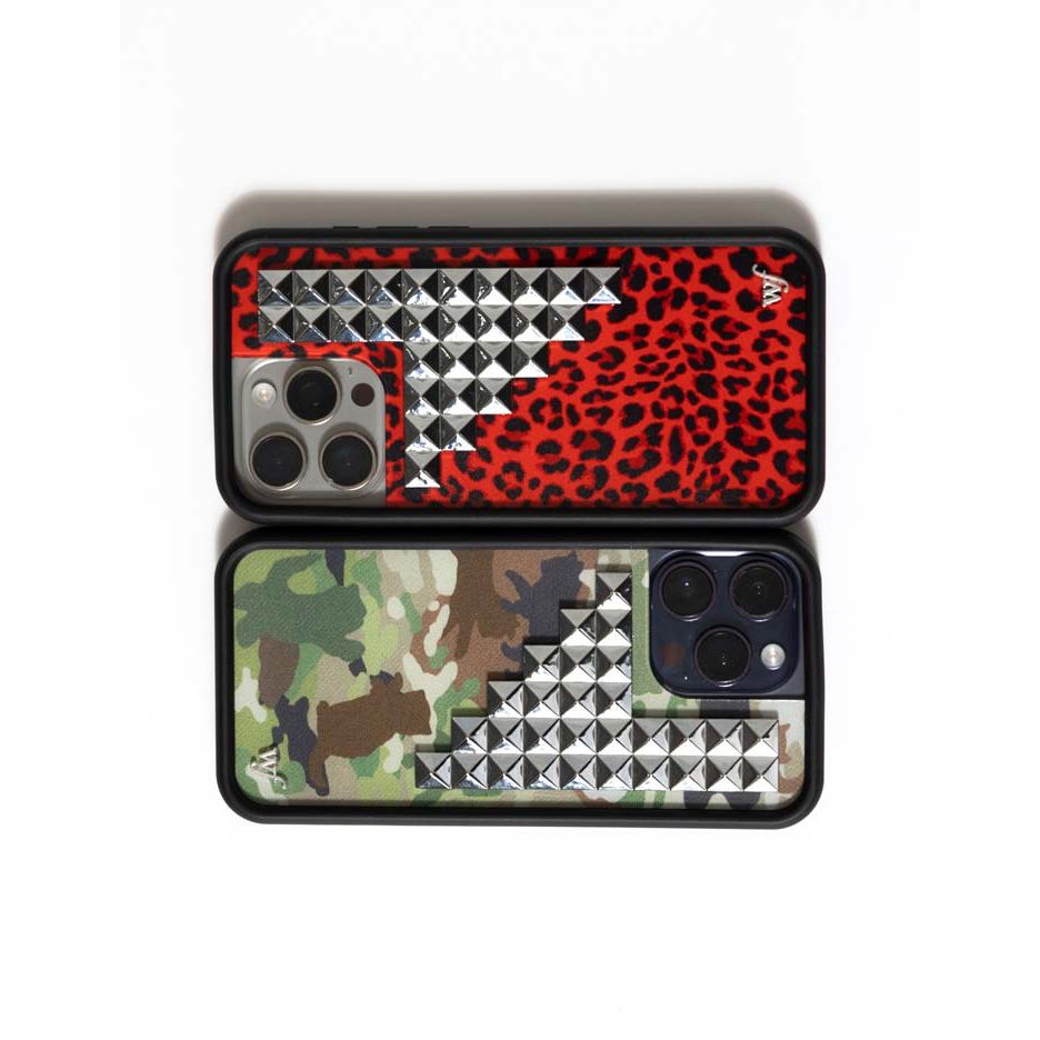 Cat Camo Stud iPhone Case