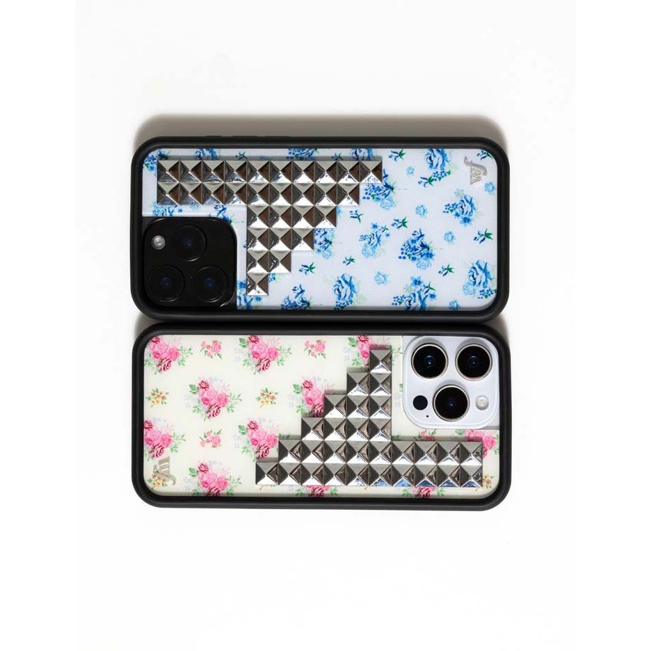 Forget Me Not Floral Stud iPhone Case