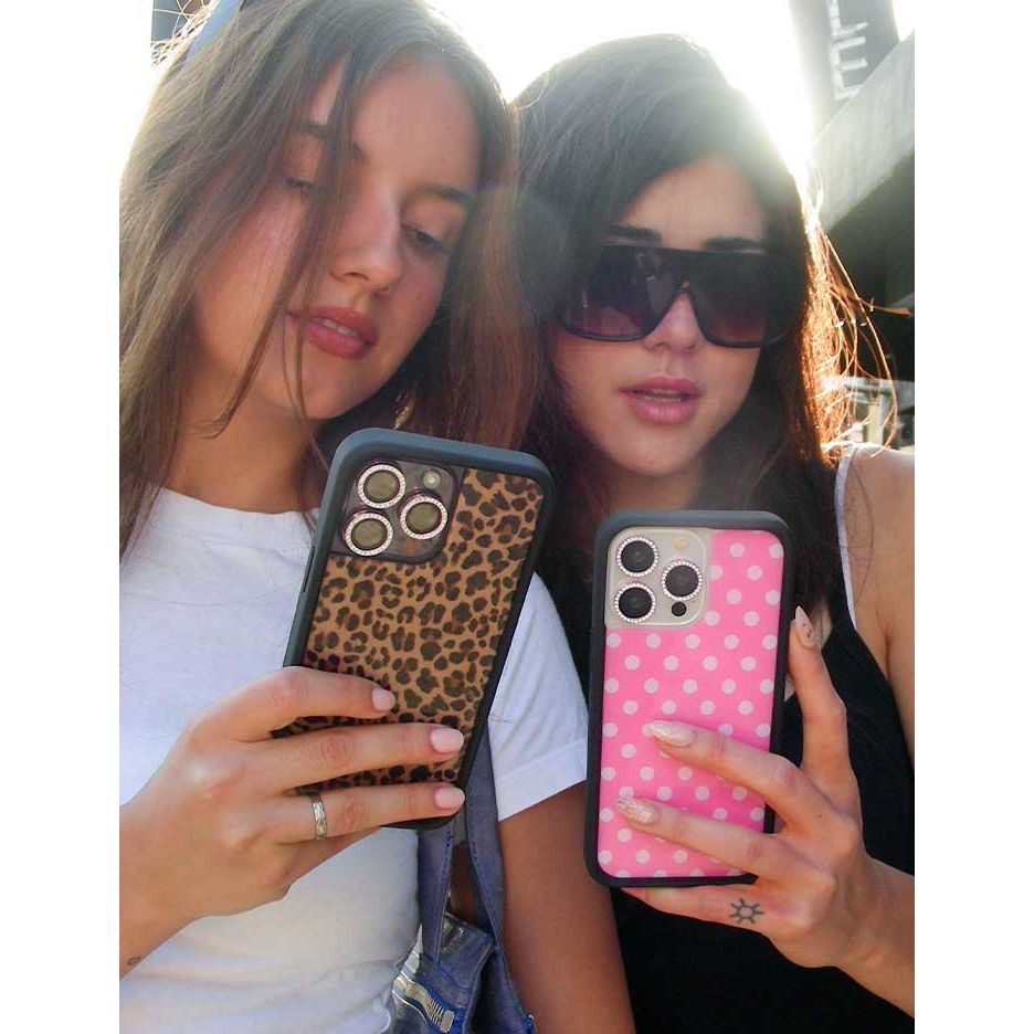 Polka Dot | Pink and White iPhone Case