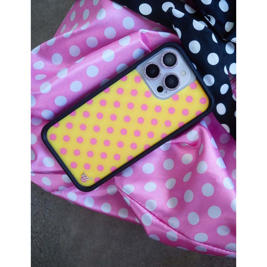 Polka Dot | Yellow and Pink iPhone Case
