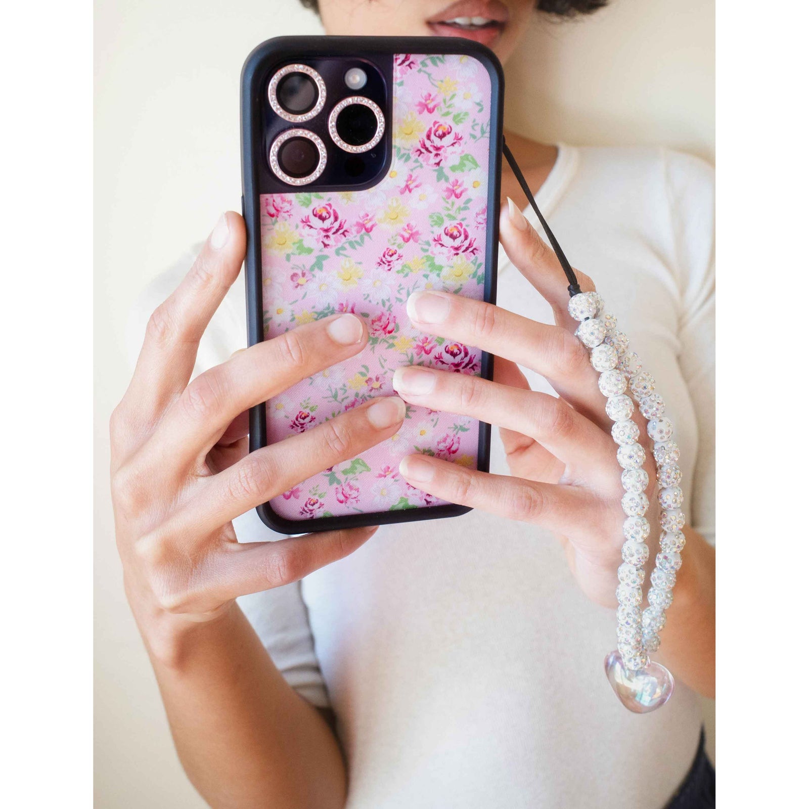 Pink Heart Wristlet