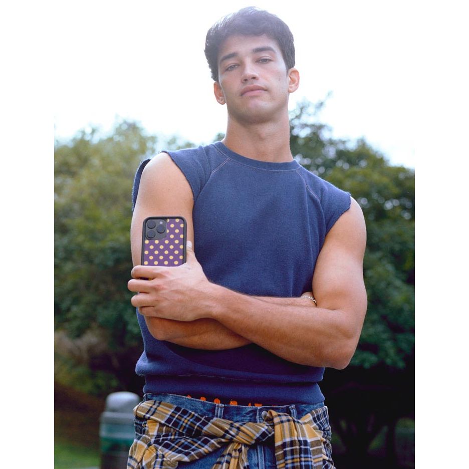 Polka Dot | Purple and Yellow iPhone Case