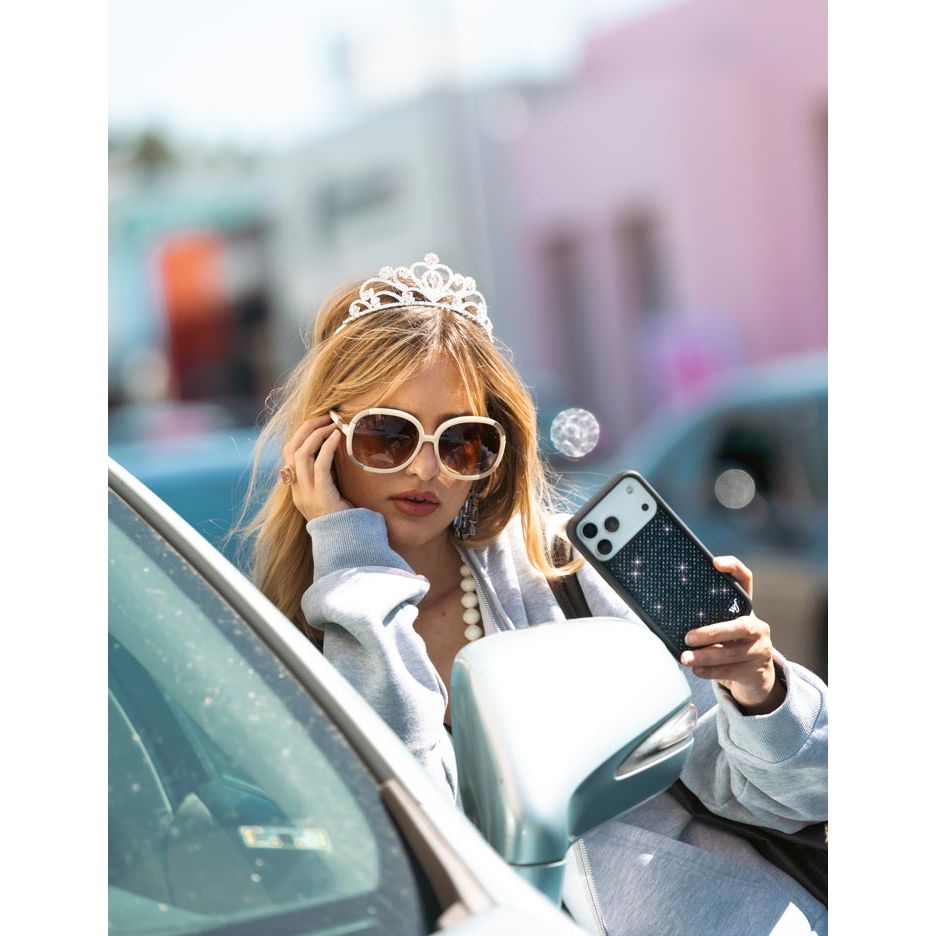 Rhinestone iPhone Case | Black