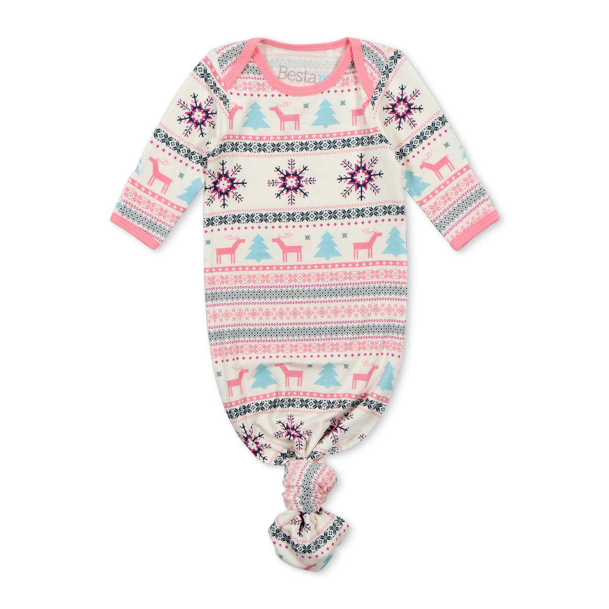 Holiday Reindeer Pink Gown