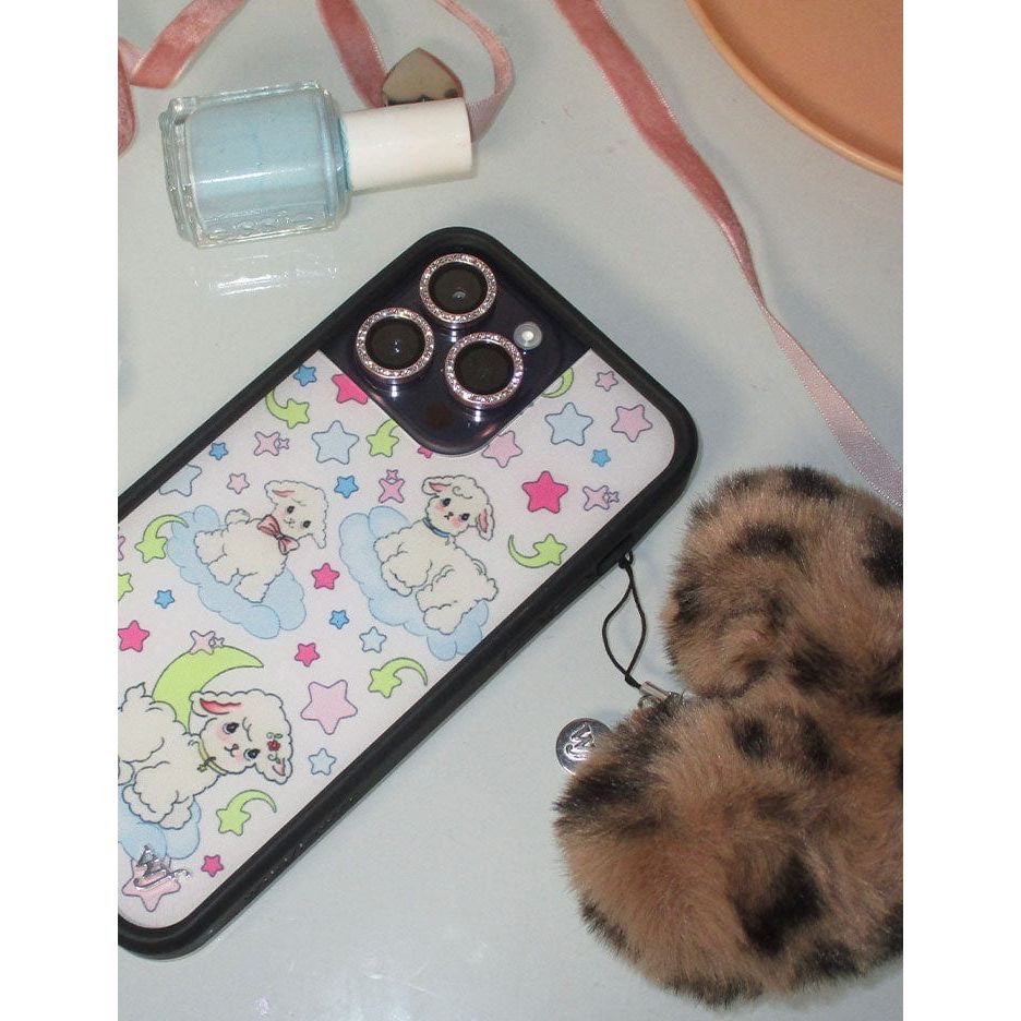 Fuzzy Heart w/ WF Charm | Leopard