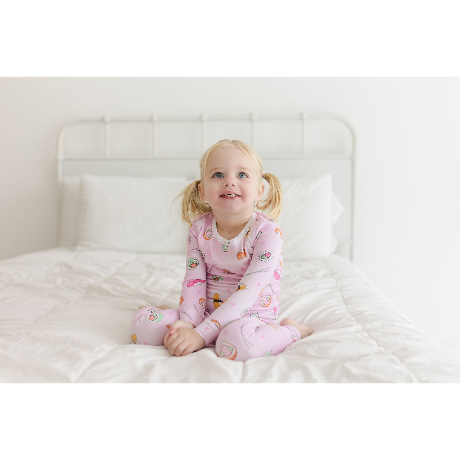 sushi long sleeve pajama set