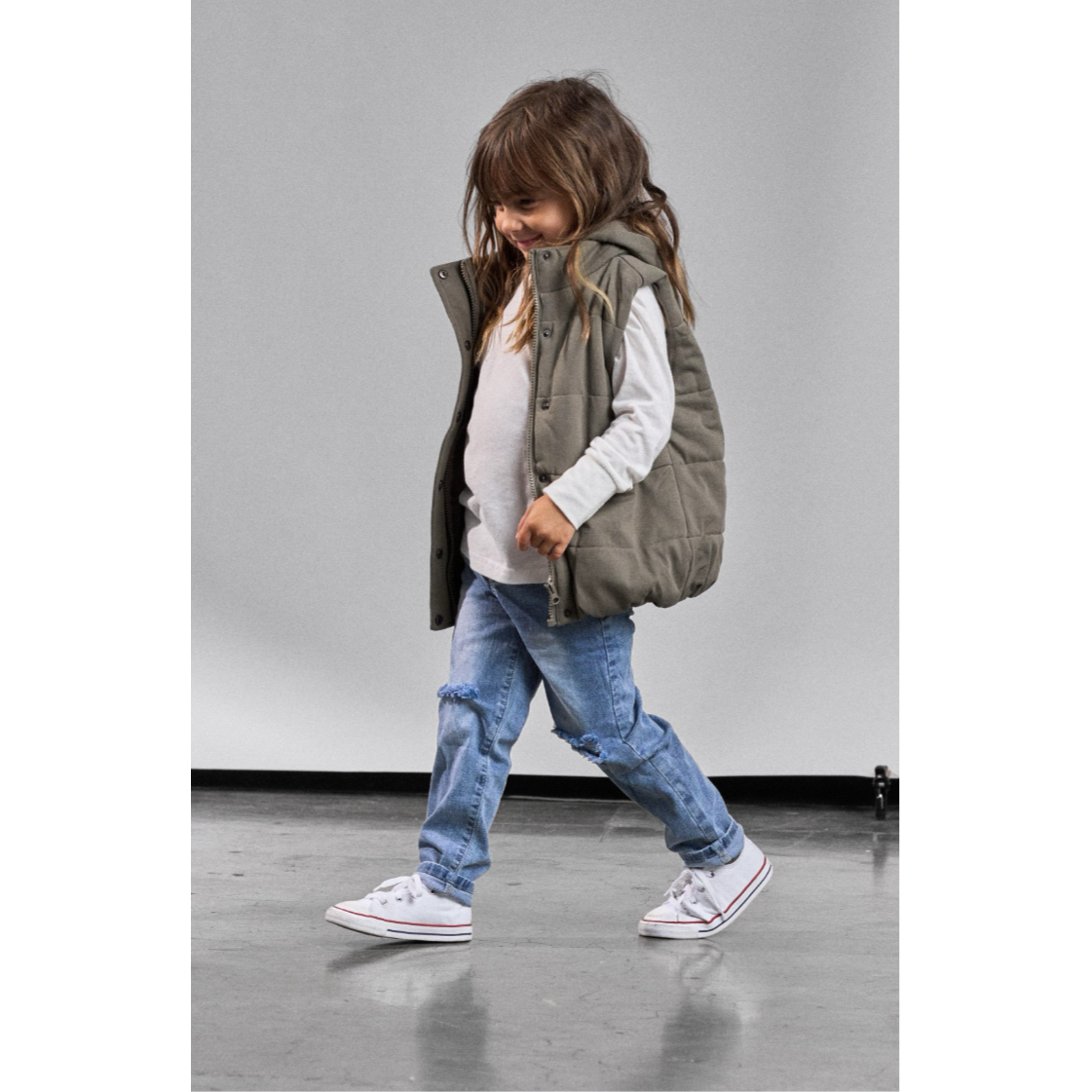 Relaxed Fit Distressed Denim