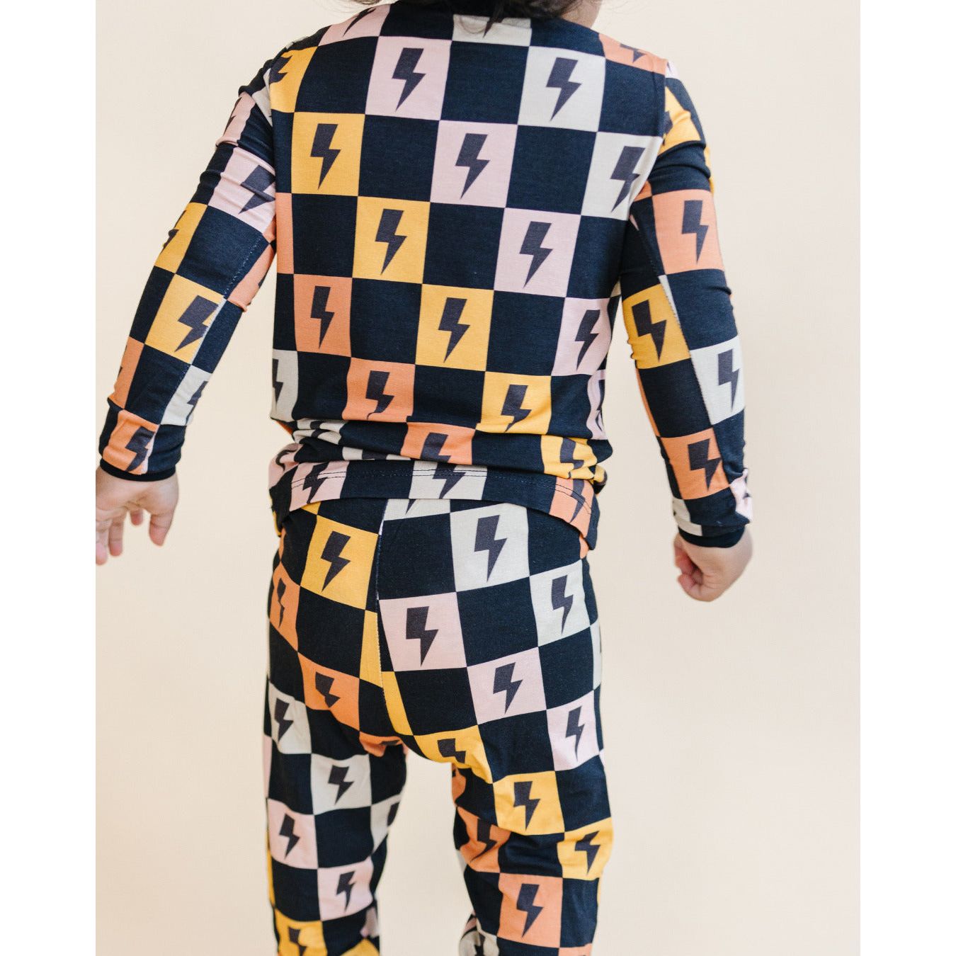 Bamboo Two Piece Set | Colorful Checks & Bolts
