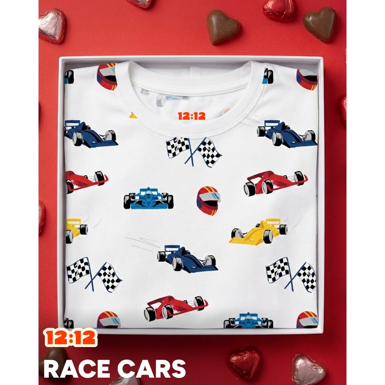 The Organic Long Sleeve Pajama Set [Race Cars]