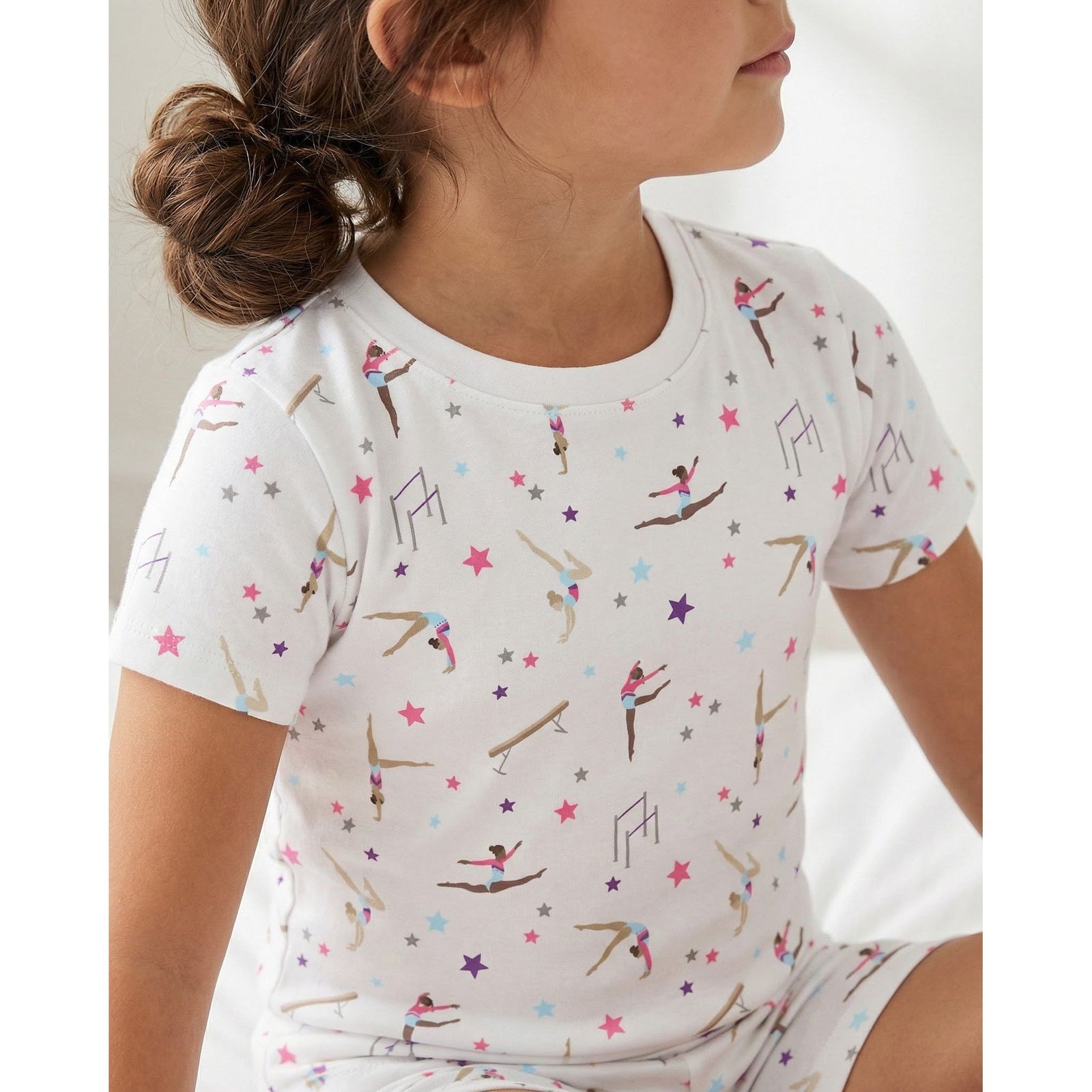 The Organic Short Sleeve Pajama Set [Gymnastics]