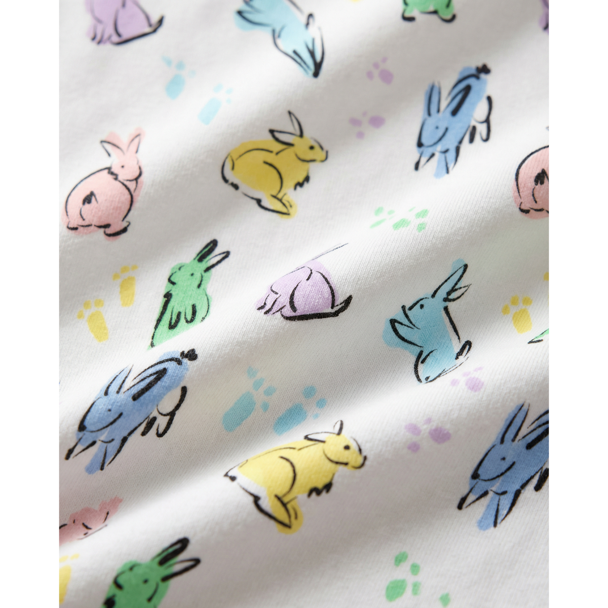 Organic Polo Pajama Set with Shorts [Bunny Hop]