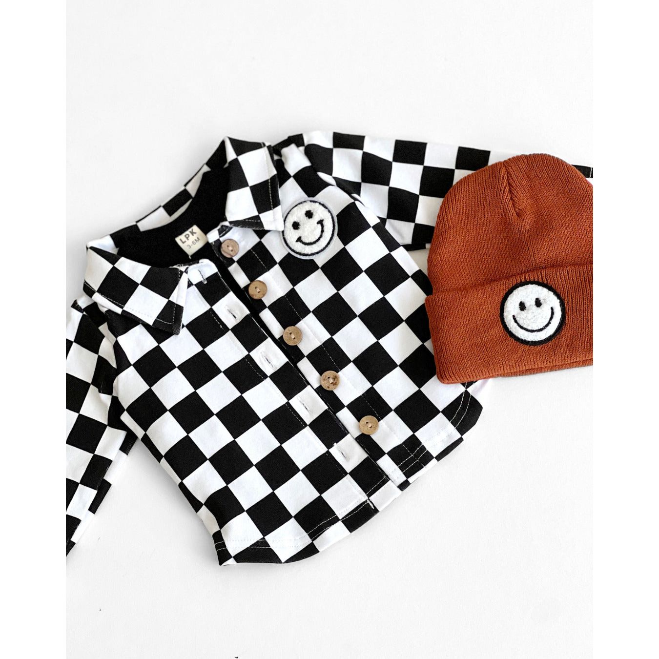 Smiley Beanie | Rust