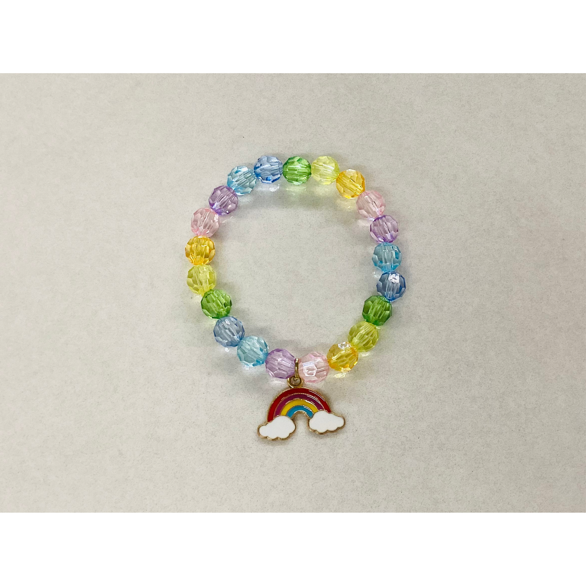 rainbow charm bracelet | pastel