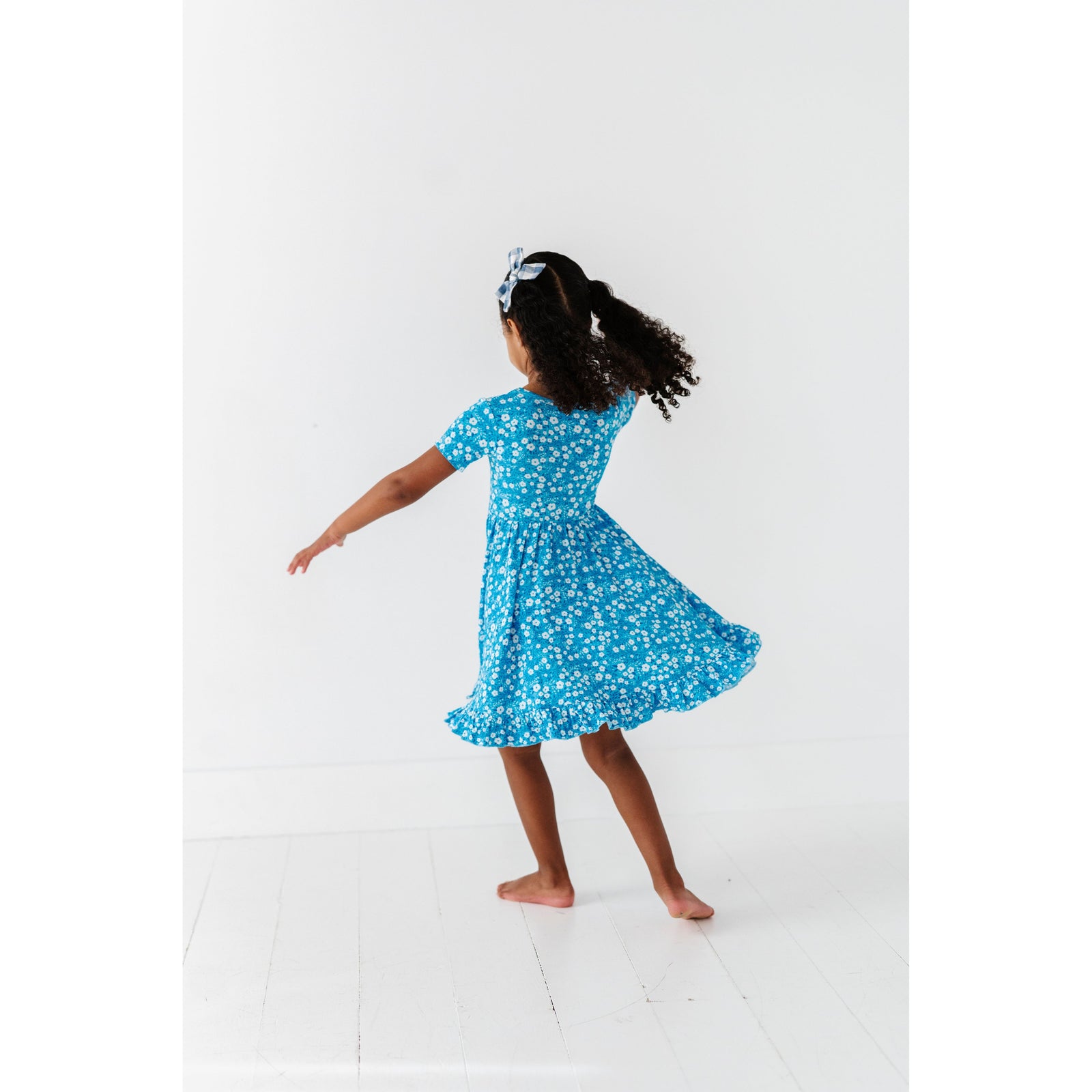 Blue Base Flower Dress