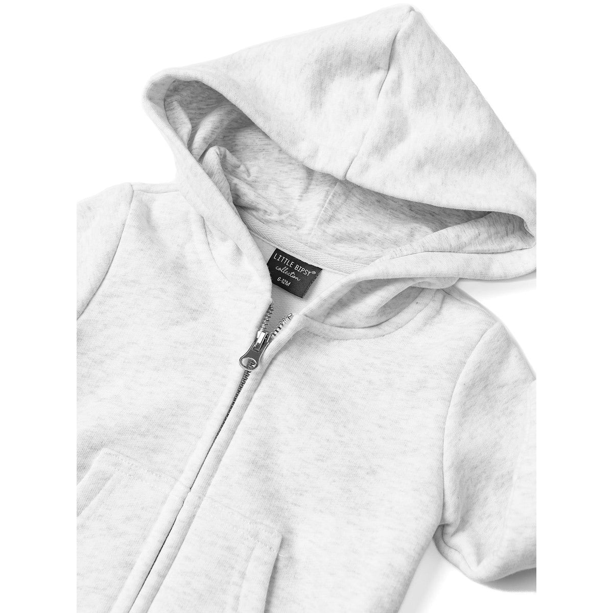 Classic Zip Hoodie - Light Heather Grey